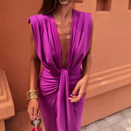 Women’s Twist Front Split Maxi Dress