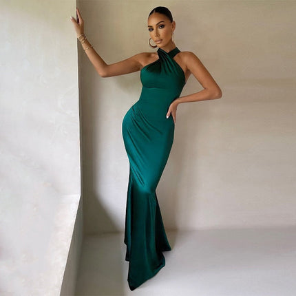 Women’s Twist Neck Maxi Dress