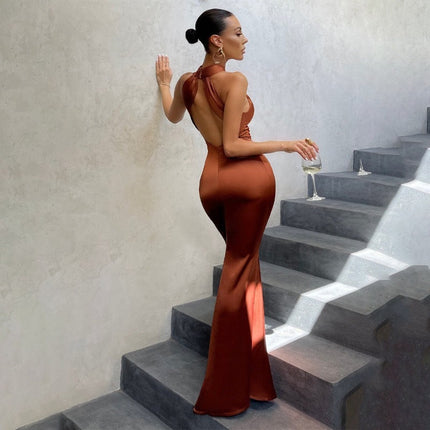 Women’s Twist Neck Maxi Dress