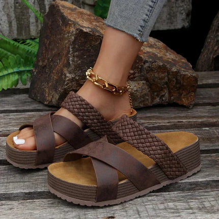 Women’s Woven Strap Platform Sandals