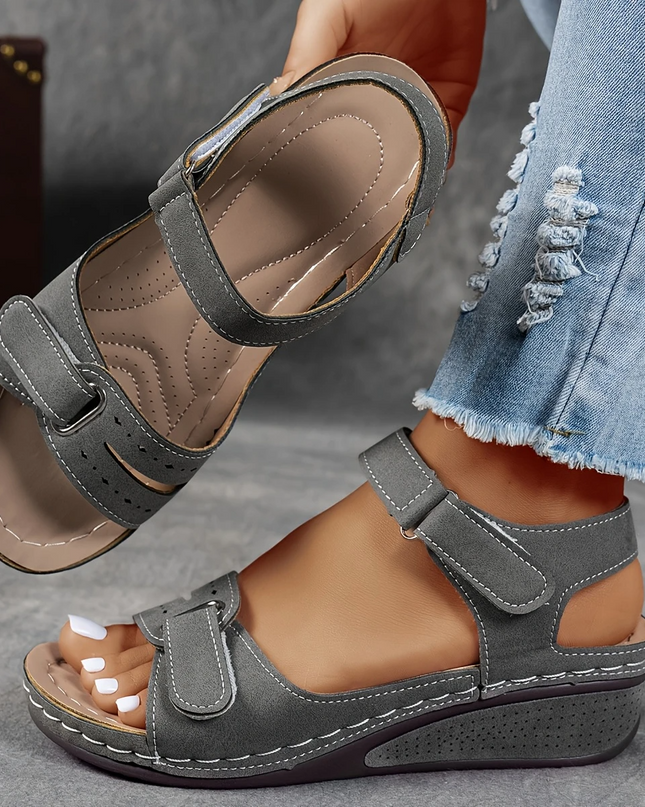 Women's Adjustable Strap Comfort Wedge Sandals
