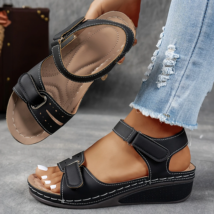 Women's Adjustable Strap Comfort Wedge Sandals