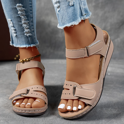 Women's Adjustable Strap Comfort Wedge Sandals