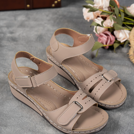 Women's Adjustable Strap Comfort Wedge Sandals