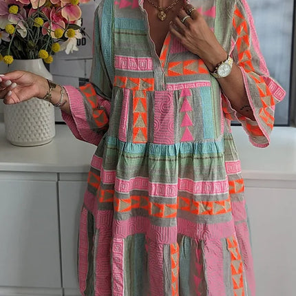 Women's Boho Chic Tiered Dress
