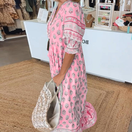 Women's Boho Floral Maxi Dress