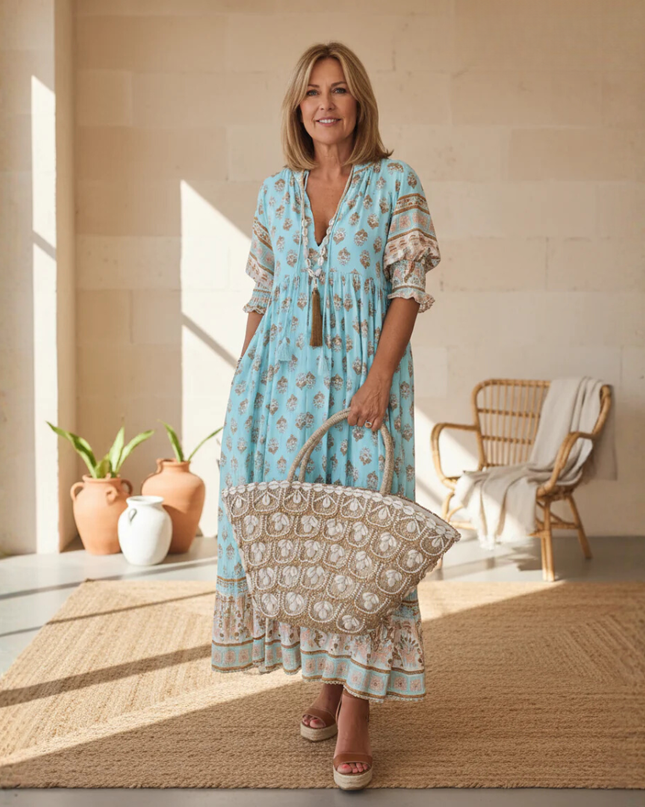 Women's Boho Floral Maxi Dress