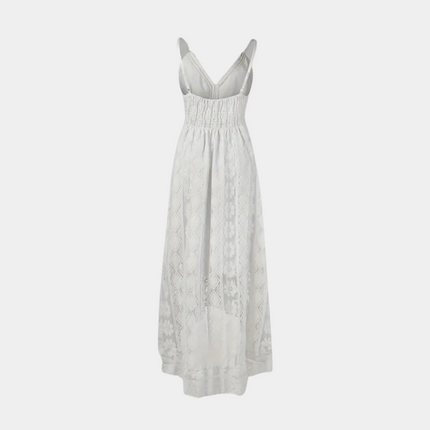 Women's Boho Lace Midi Dress