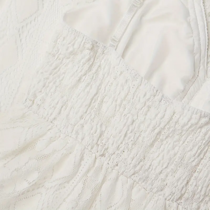 Women's Boho Lace Midi Dress