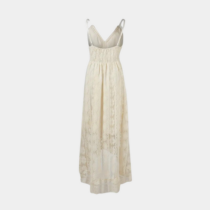 Women's Boho Lace Midi Dress