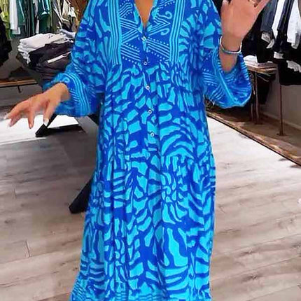 Women's Boho Print Maxi Dress