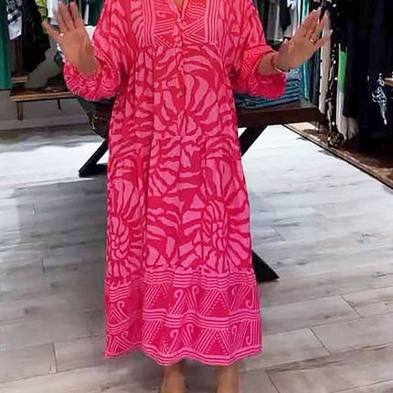 Women's Boho Print Maxi Dress