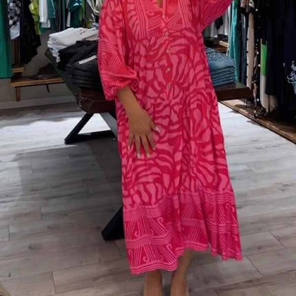 Women's Boho Print Maxi Dress