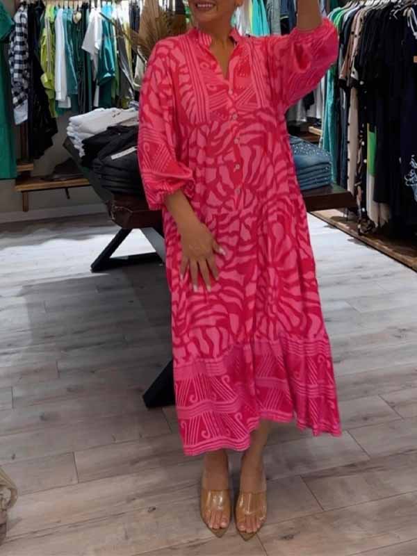 Women's Boho Print Maxi Dress
