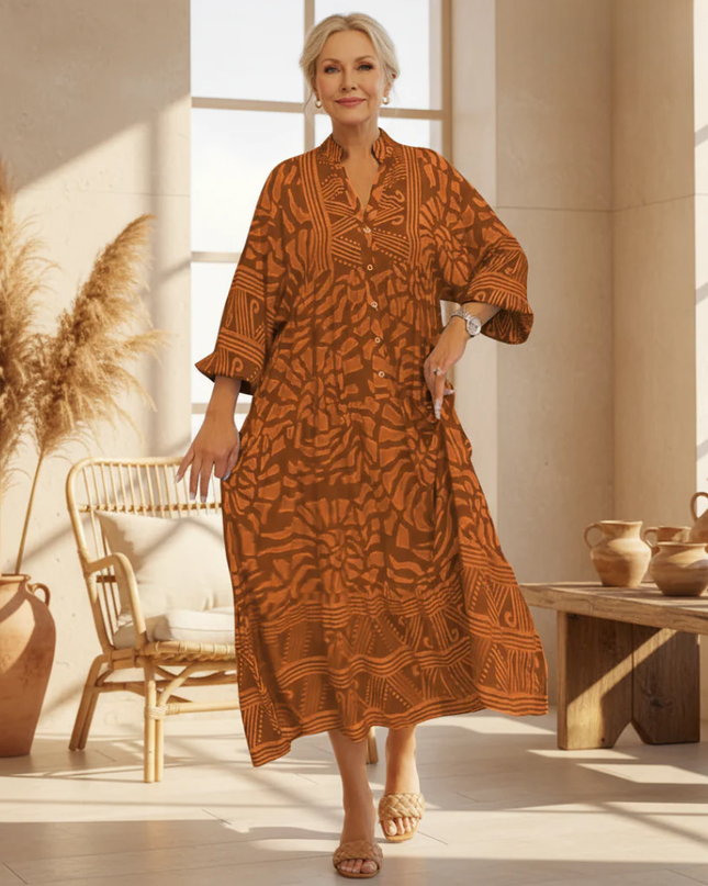 Women's Boho Print Maxi Dress