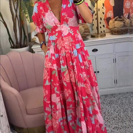 Women's Boho Summer Maxi Dress