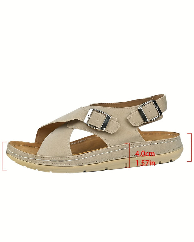 Women's Buckle Strap Casual Summer Sandals