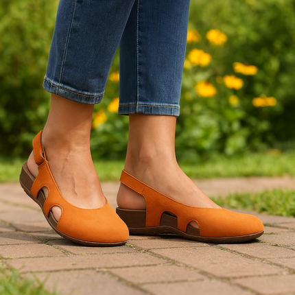 Women's Closed Toe Slingback Comfort Sandals