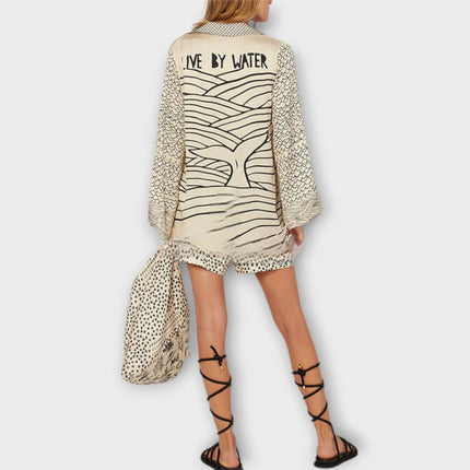 Women's Coastal Print Tunic Dress