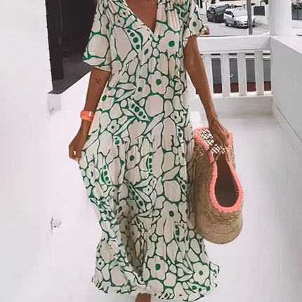 Women's Floral Boho Maxi Dress