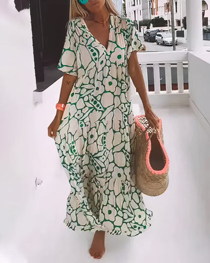 Women's Floral Boho Maxi Dress