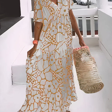 Women's Floral Boho Maxi Dress