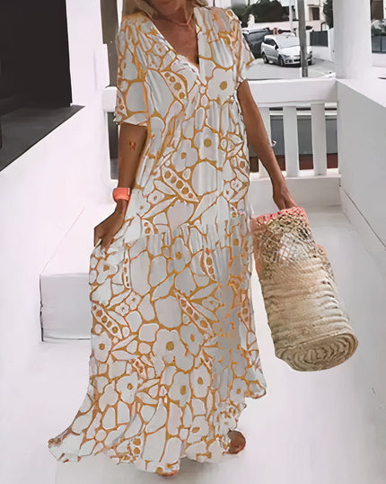 Women's Floral Boho Maxi Dress