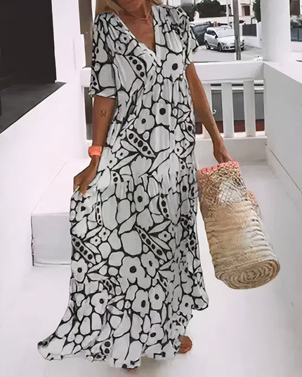 Women's Floral Boho Maxi Dress