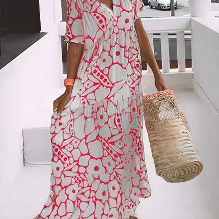 Women's Floral Boho Maxi Dress