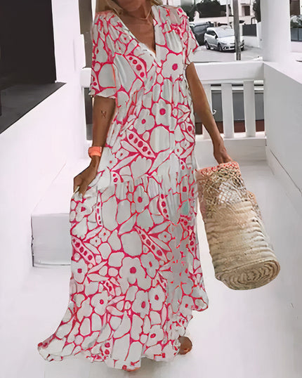 Women's Floral Boho Maxi Dress