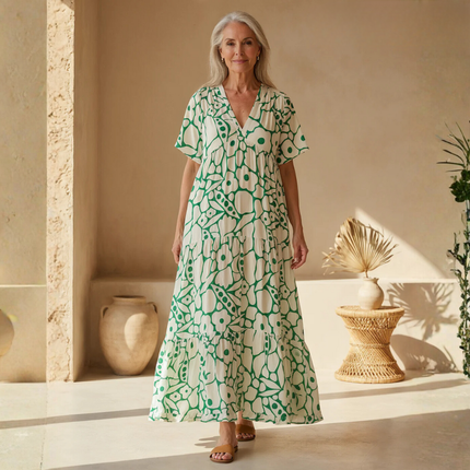 Women's Floral Boho Maxi Dress