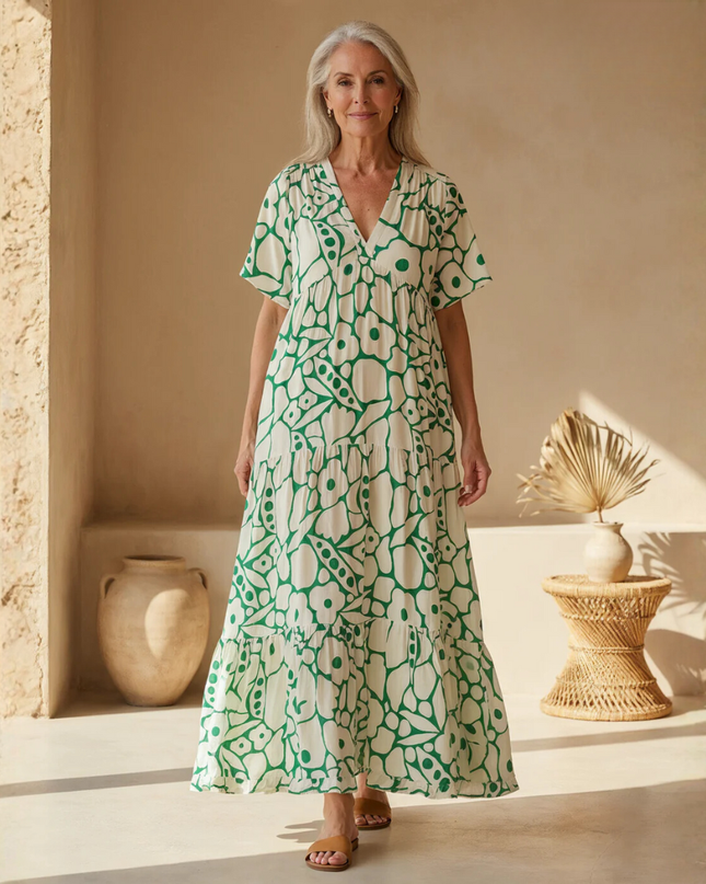 Women's Floral Boho Maxi Dress