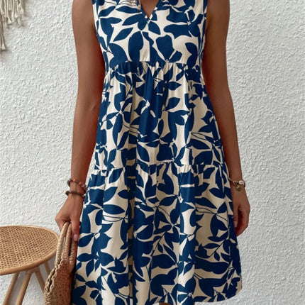 Women's Floral Sleeveless Mini Dress