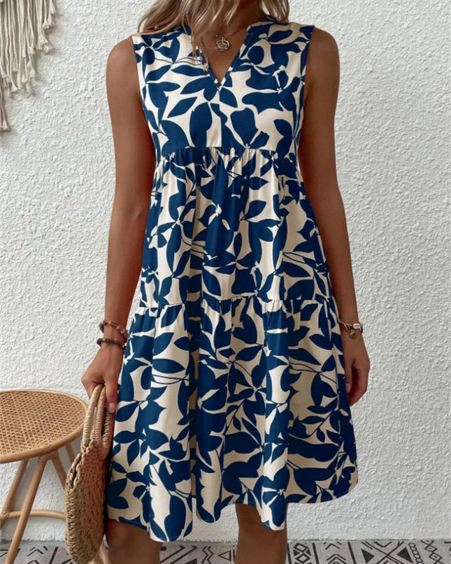 Women's Floral Sleeveless Mini Dress