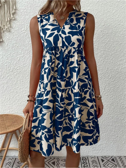 Women's Floral Sleeveless Mini Dress