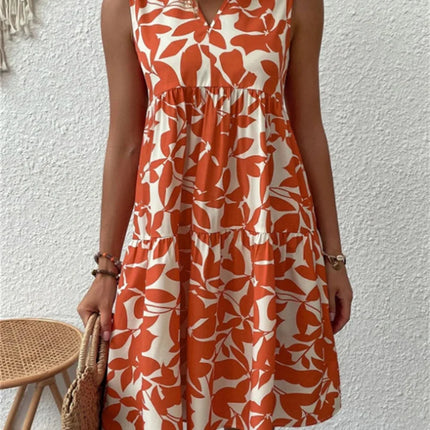 Women's Floral Sleeveless Mini Dress