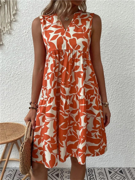 Women's Floral Sleeveless Mini Dress