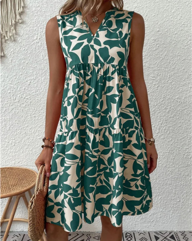 Women's Floral Sleeveless Mini Dress