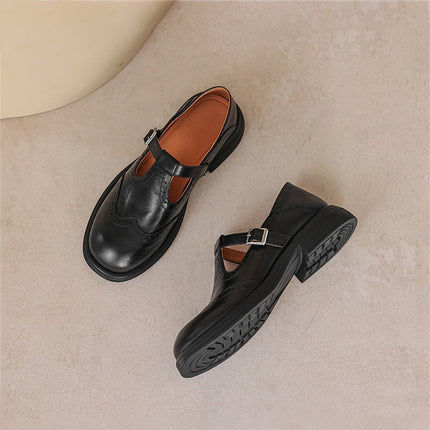 Women's Mary Jane Comfort Buckle Strap Shoes