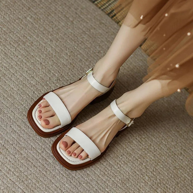 Women's Minimalist Slingback Flat Summer Sandals
