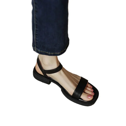 Women's Minimalist Slingback Flat Summer Sandals