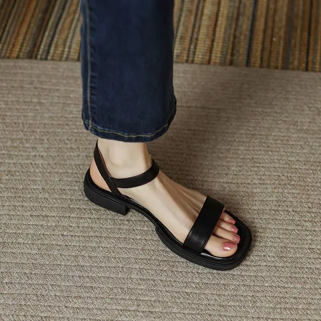 Women's Minimalist Slingback Flat Summer Sandals