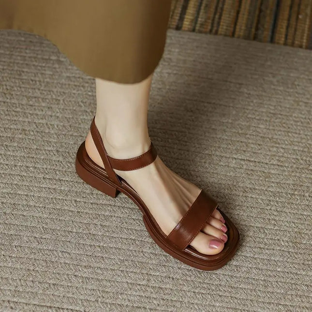 Women's Minimalist Slingback Flat Summer Sandals