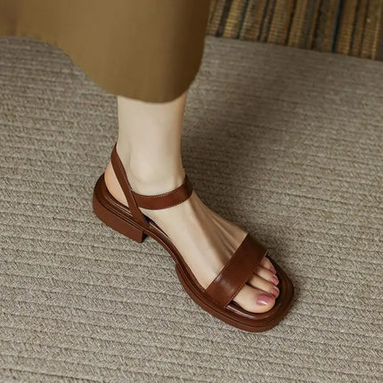 Women's Minimalist Slingback Flat Summer Sandals