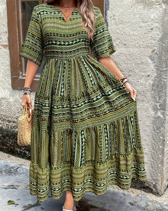 Women's Mosaic Boho Maxi Dress