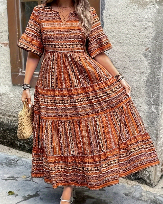 Women's Mosaic Boho Maxi Dress