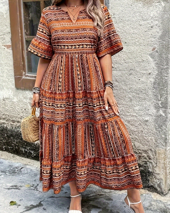 Women's Mosaic Boho Maxi Dress