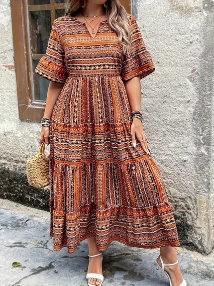 Women's Mosaic Boho Maxi Dress