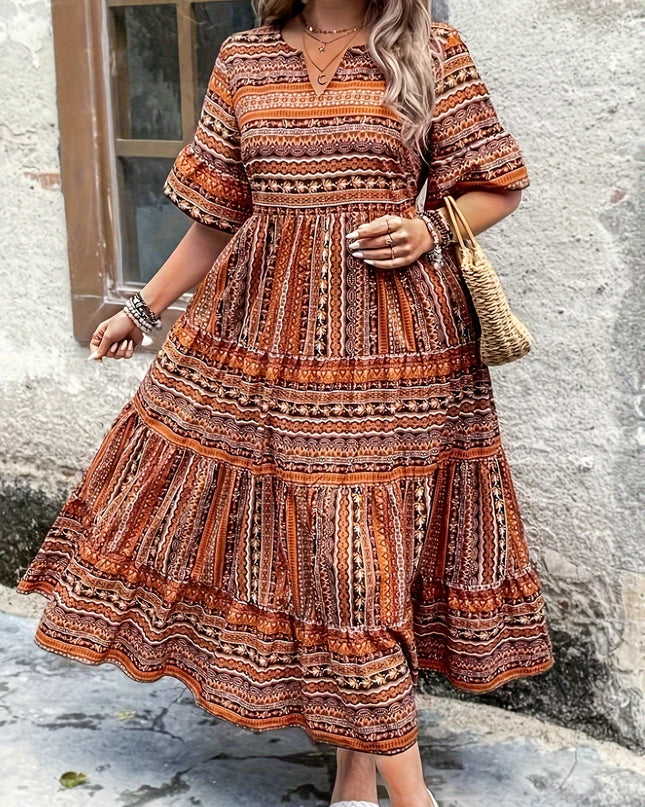 Women's Mosaic Boho Maxi Dress