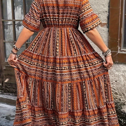 Women's Mosaic Boho Maxi Dress
